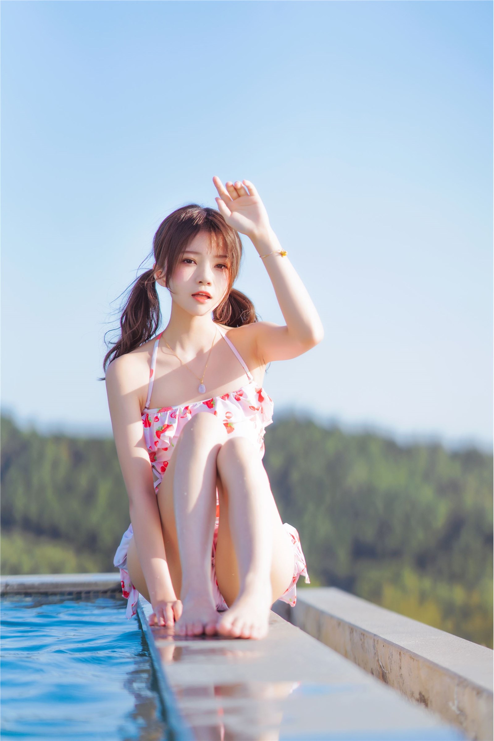 桜 Peach Meow Strawberry Swimsuit(4)